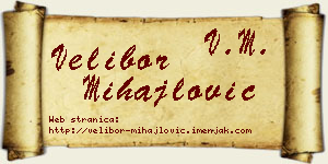 Velibor Mihajlović vizit kartica